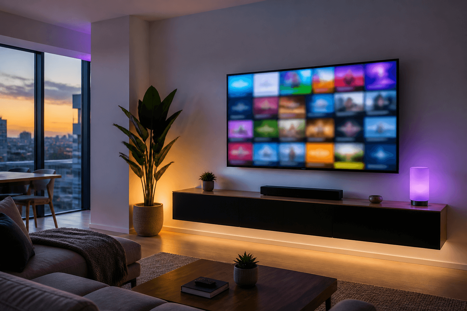 Live TV channels IPTV USA channels showing live news, sports and entertainment on a home TV